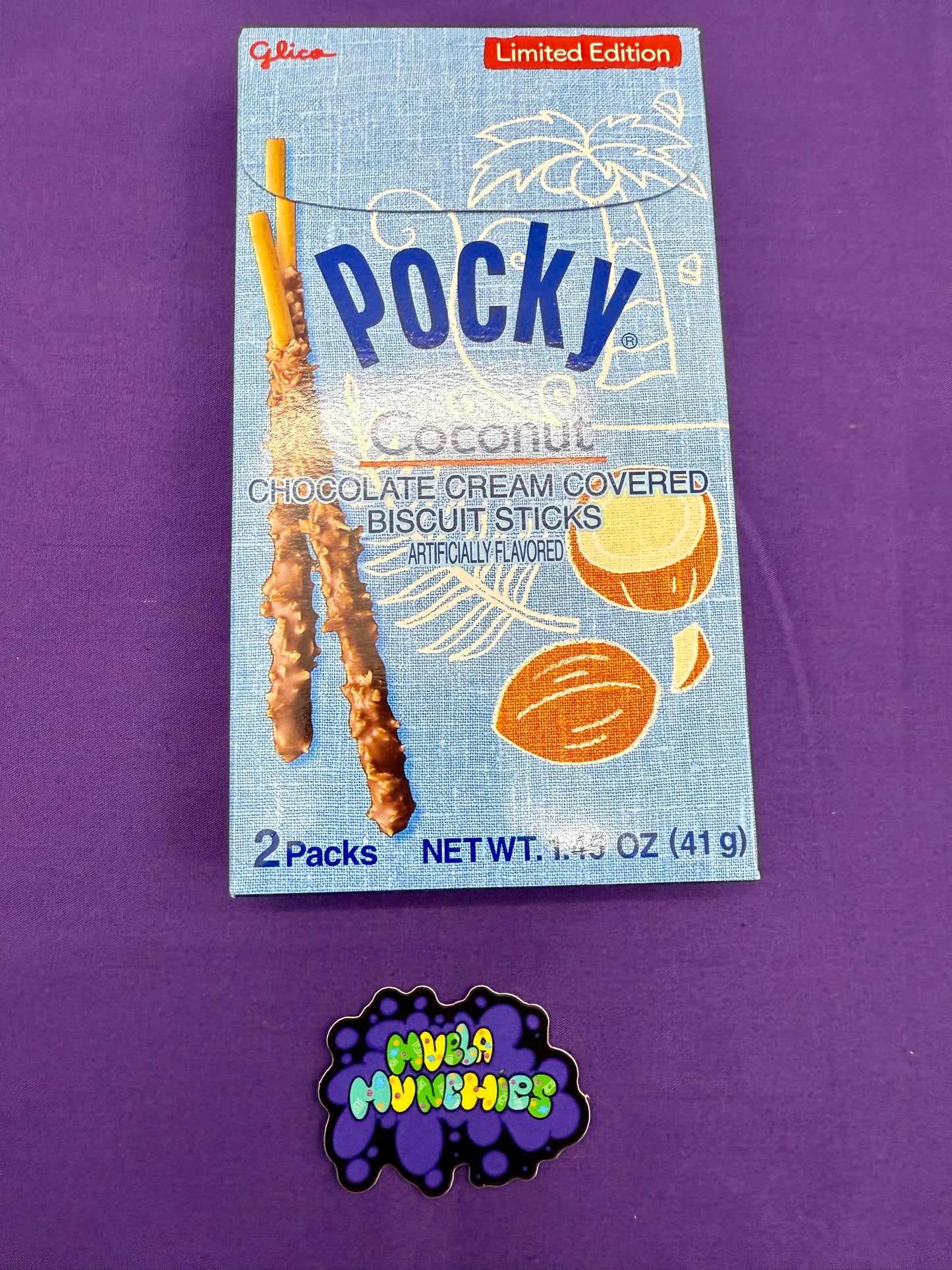Glica Pocky Coconut & Chocolate Sticks