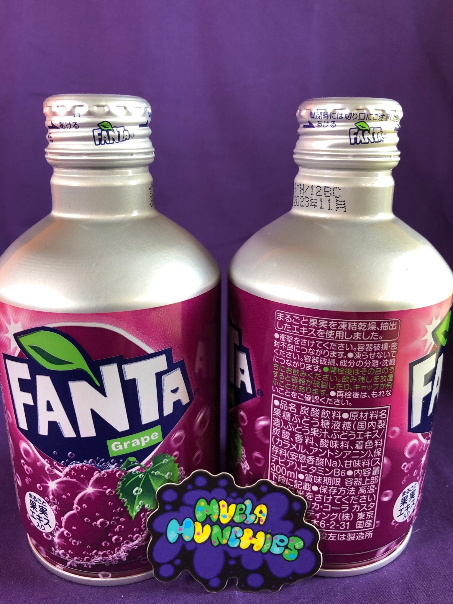 Fanta Grape Soda Bottle - Muela Munchies