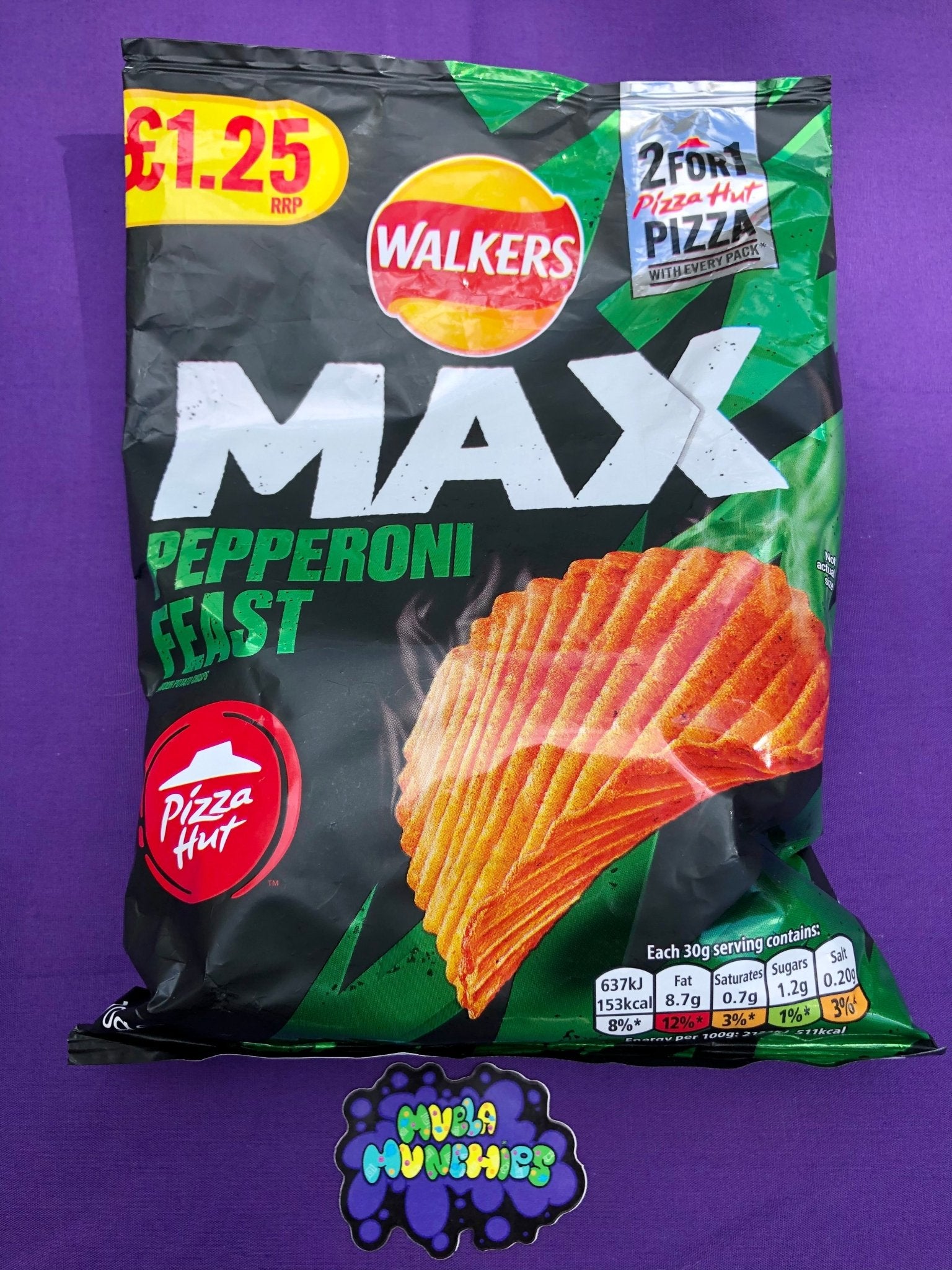 Walker Max Pepperoni Feast Flavor by Pizza Hut - Muela Munchies